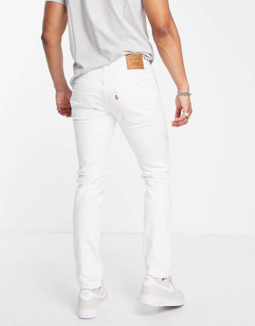 Levi's 512 taper jeans in white ASOS