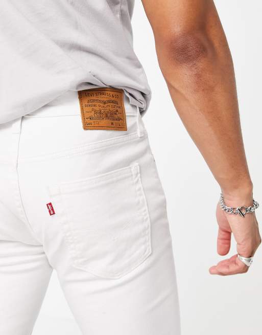 White levis shop skinny jeans mens