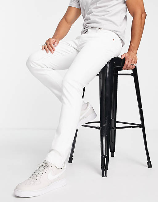 Levi's 512 slim taper jeans in white | ASOS