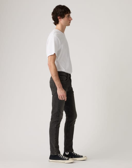 Levi's 512™ slim taper linen+ denim jeans in black, 4 of 4
