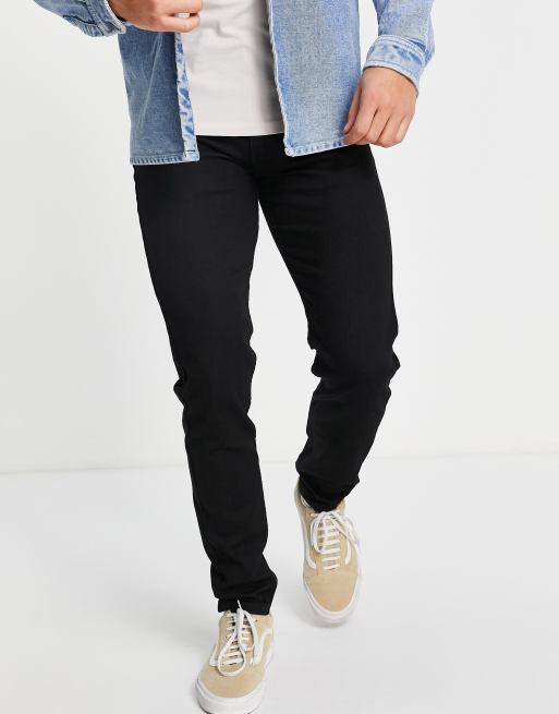 Levi's 512 slim taper lo ball jeans in black | ASOS