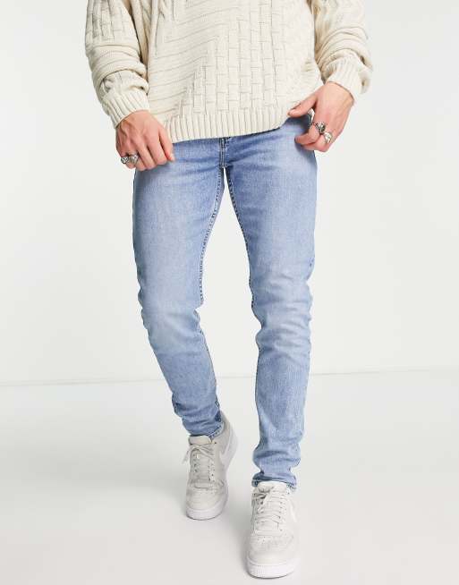 Levi's 512 slim taper lo ball jeans in light blue wash |