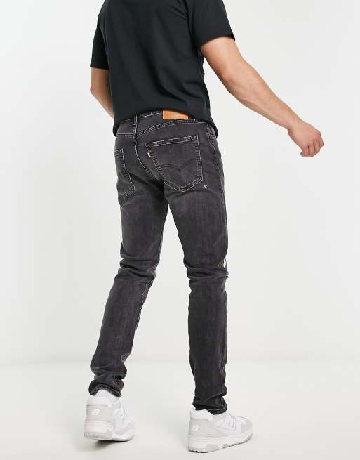 Black distressed outlet levis