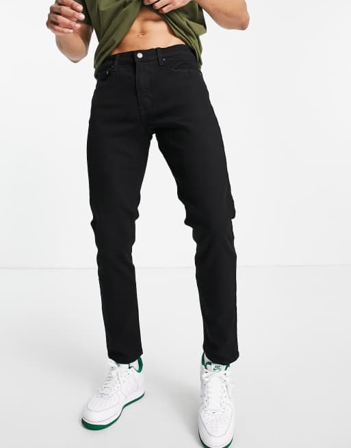 Levi's 512 slim tapered fit jeans in black flex stretch wash | ASOS