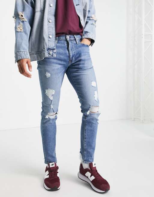 levi tapered stretch jeans