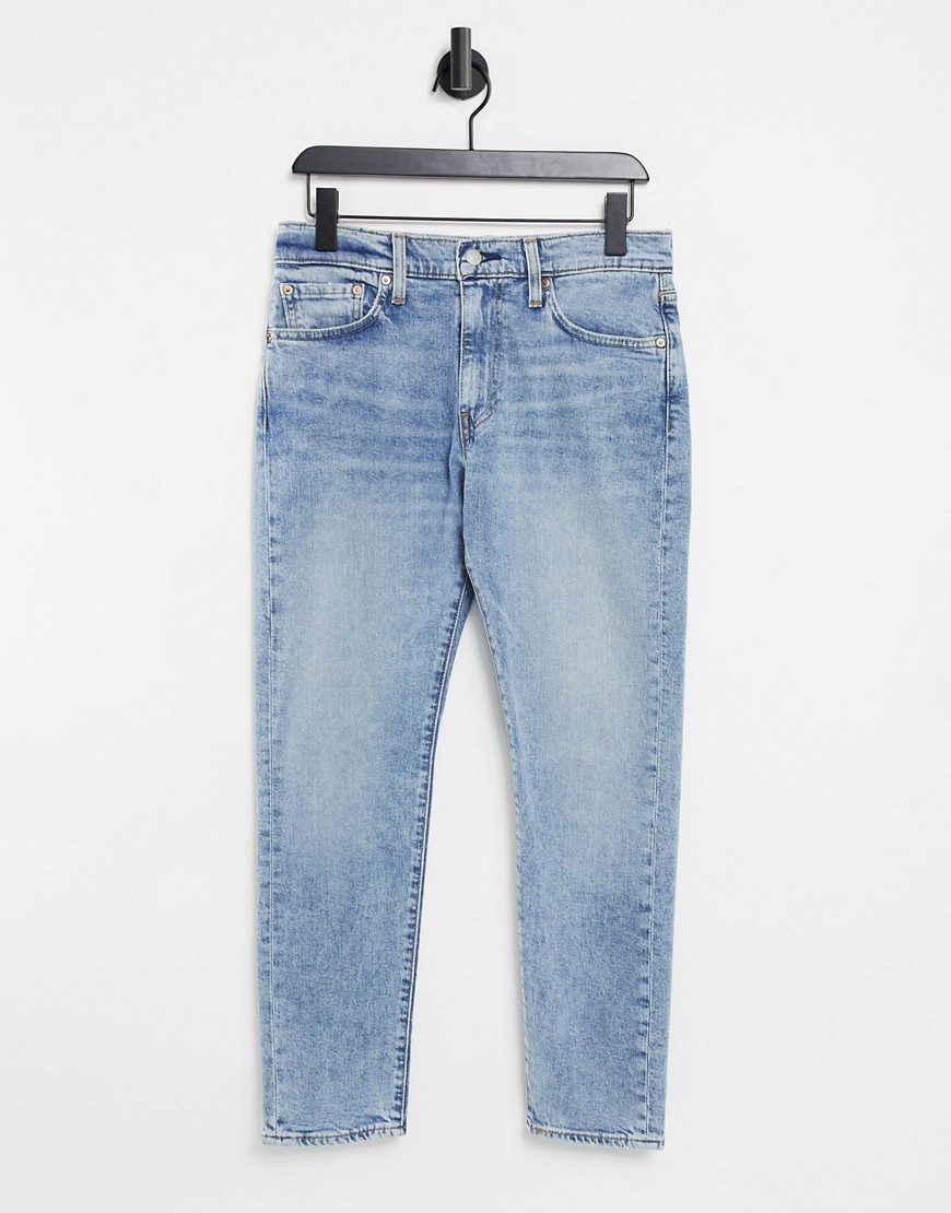 Levi's 512 slim tapered fit jeans in got friends flex stretch mid indigo worn in light wash-Blues