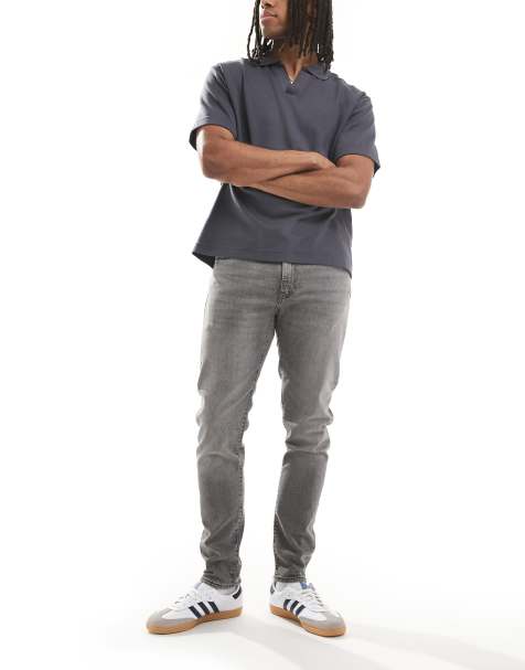 Levi's 512 slim tapered fit jeans in grey - view 1