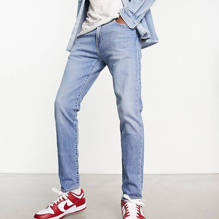 Levi's 512 slim tapered fit jeans in light blue wash | ASOS