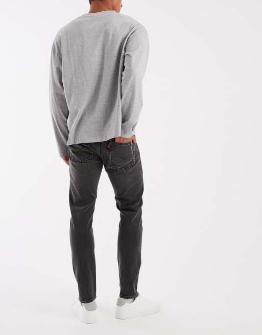Levi's 512 slim tapered jeans in black, 3 of 5