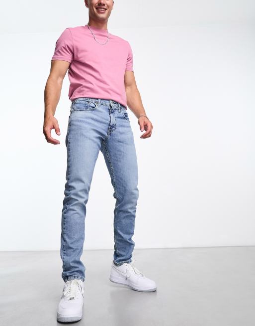 Levi's 512 slim tapered jeans in light blue wash