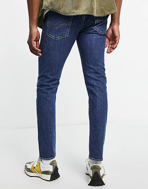 Levi's 512 slim tapered jeans in mid blue | ASOS