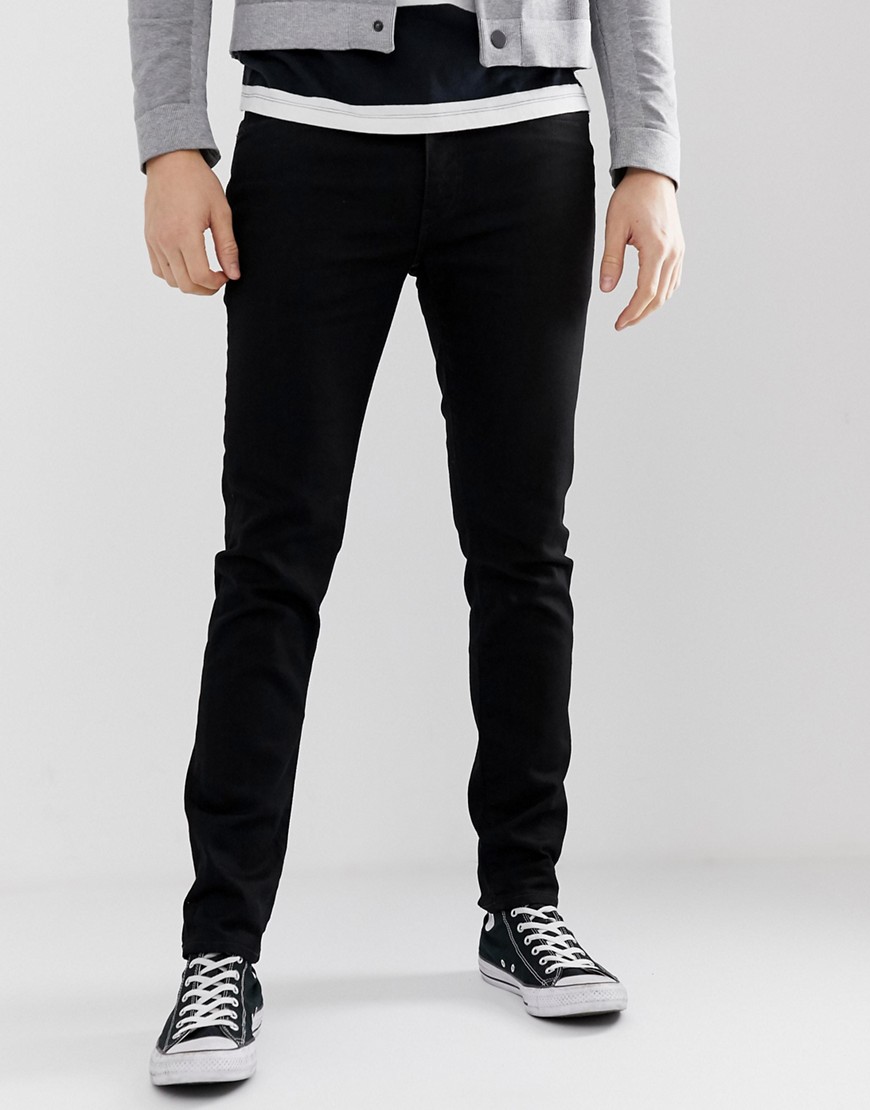 Levi's 512 slim tapered low rise jeans i sort