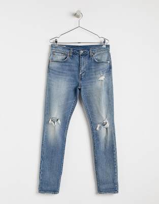 Levi's 512 slim tapered low rise knee 