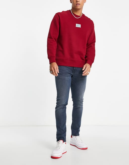 Levi's - 512 - Smalle jeans met toelopende pasvorm in marineblauwe vintage wassing