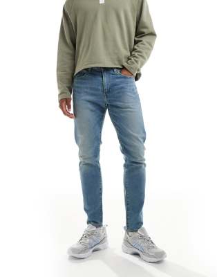 Levi's - 512 - Smalle tapered jeans i lys vintage-vask