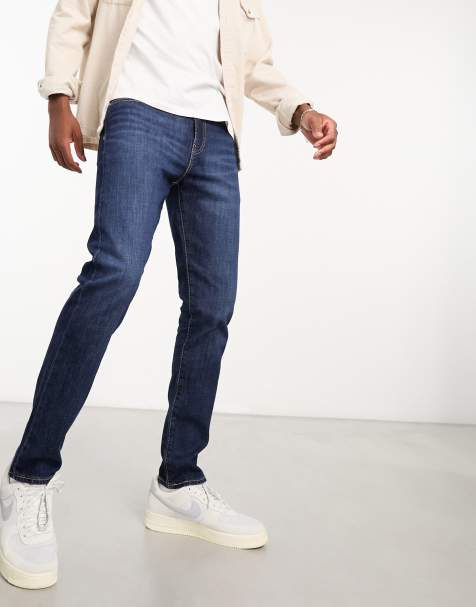 Levi's - 512 - Smalle, toelopende jeans in donker marineblauwe wassing - view 1