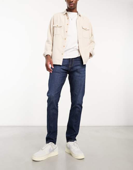 Levi's - 512 - Smalle, toelopende jeans in donker marineblauwe wassing, 4 van 4