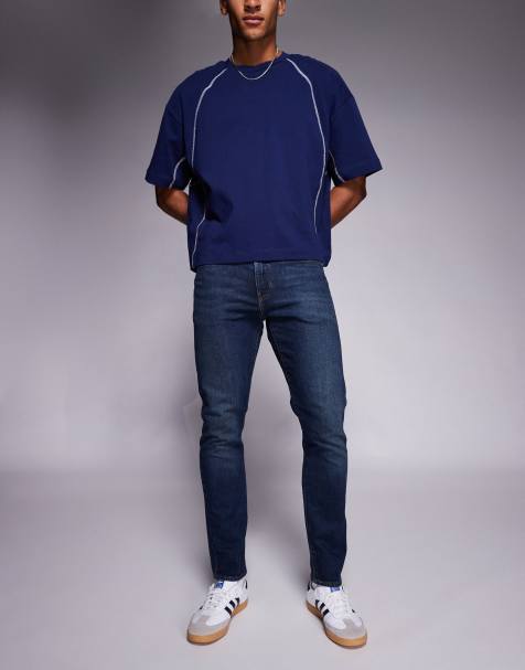 Levi's - 512 - Smalle toelopende jeans in donkere wassing - view 1