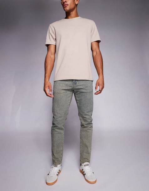 Levi's - 512 - Smalle toelopende jeans in overdye zandkleur - view 1