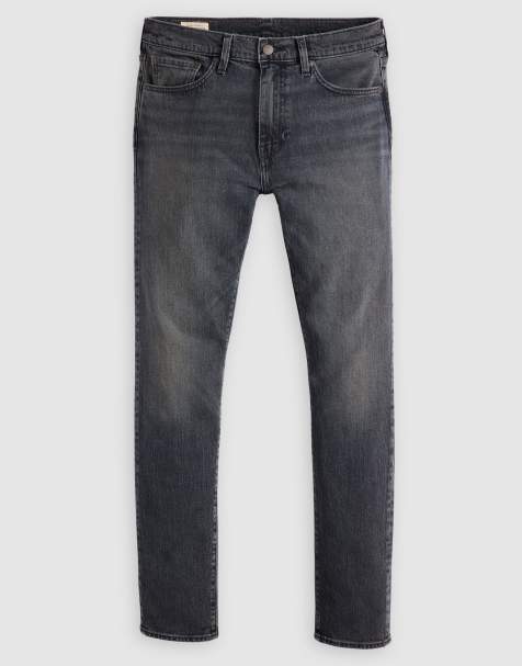 Levi's 512 – Svarta, tvättade, avsmalnande jeans i slim fit - view 1