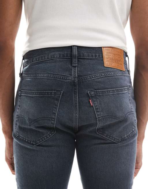 Levi's 512 – Svarta, tvättade, avsmalnande jeans i slim fit , 4 av 5