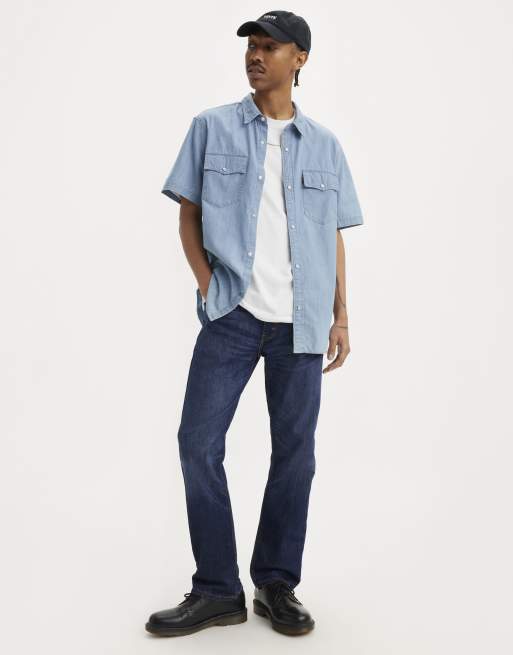 Levi's - 513 - Smalle rechte jeans in blauw, 3 van 4