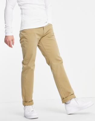 Levi's 514 - Jeans met rechte pasvorm en stretch in beige | ASOS