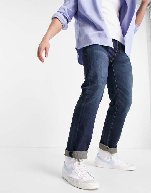 Levi's - 514 - Jeans met rechte pasvorm in donkerblauw
