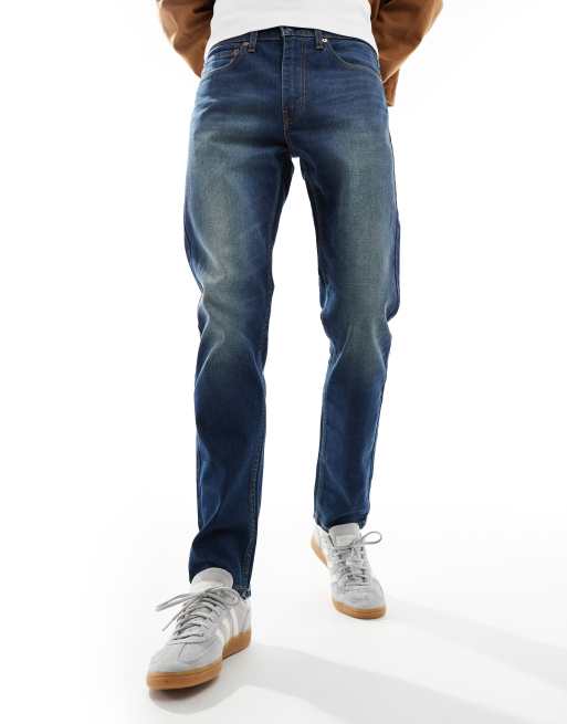 Levi's – 515 – Ciemnoniebieskie dopasowane jeansy ze zwężanymi nogawkami