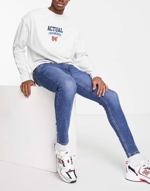 Levi's – 519 – Bardzo obcisłe jeansy w niebieskim kolorze
