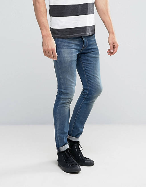 Levi's 519 extreme skinny fit jeans wilderness blue wash | ASOS