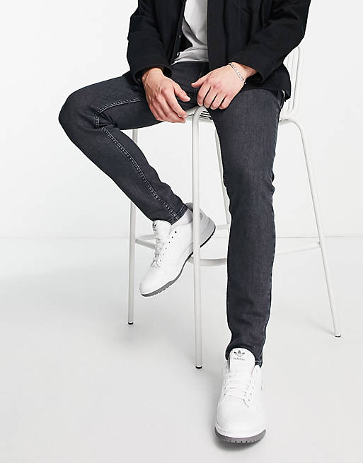 Levi's 519 extreme skinny hi-ball jeans in black | ASOS
