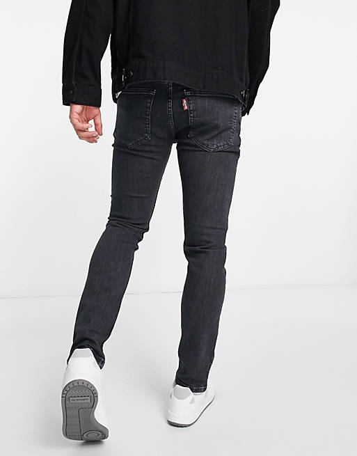 Levi'S 519 Extreme Skinny Hi-Ball Jeans In Black | Asos