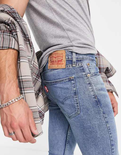 Levi's – 519 Hi-Ball – Jeans mit superengem Schnitt in verwaschenem Mittelblau, 4 von 4