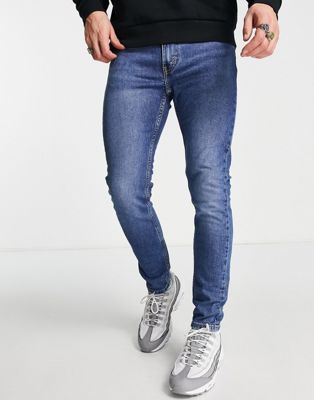 Jeans Levi's - 519 - Jean ultra skinny - Bleu délavé