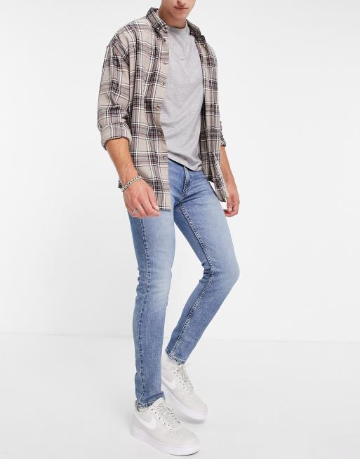 Levi's – 519 – Niebieskie bardzo obcisłe jeansy