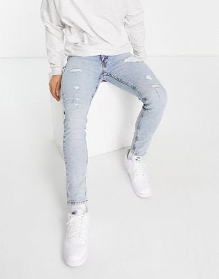 Levi's 519 super skinny jeans in grey wash