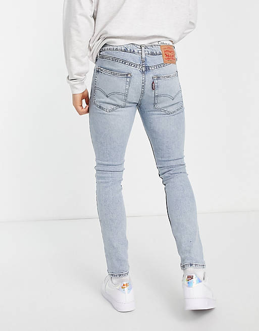 so much chin Initiative Levi's 519 super skinny jeans in grey wash | ASOS