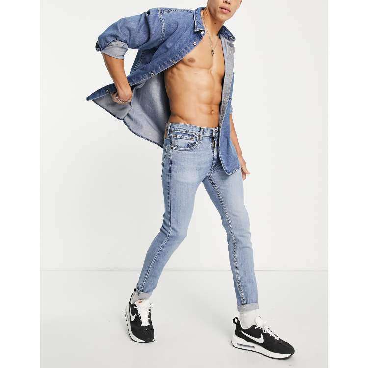 Levi s 519 super skinny jeans in light blue wash ASOS