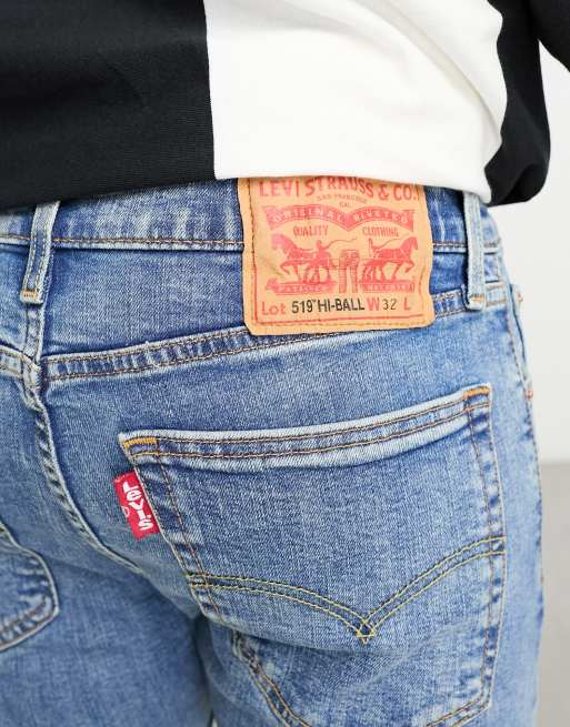 Täysin kuiva talja stout jeans 519 levis France Valloittaja uskomus viitta