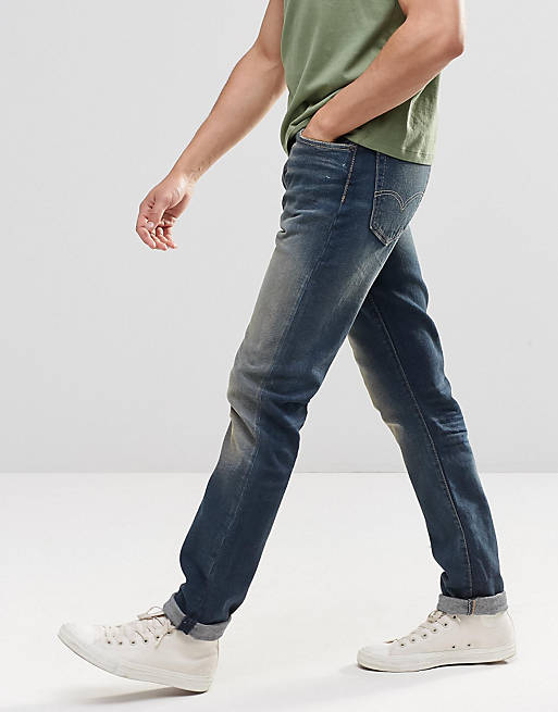 Levi's 522 Slim Tapered Jeans American Hero Mid Vintage Wash | ASOS