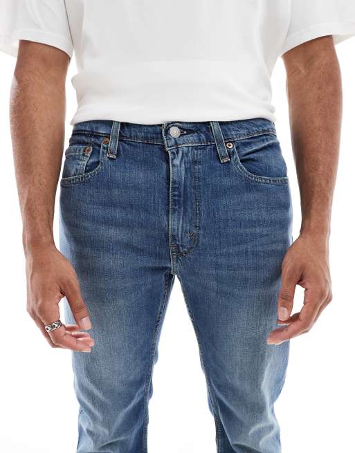 Levi's – 527 – Mellanblå, smala bootcut-jeans , 5 av 5