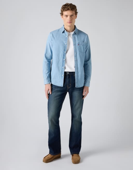 Levi's 527™ slim bootcut jeans in dark blue, 3 of 4