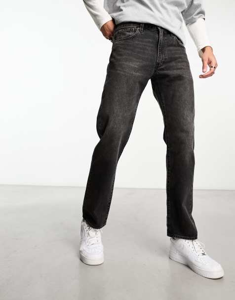 Levi's - 551z - Autentiske cropped jeans med lige ben i sort vask - view 1