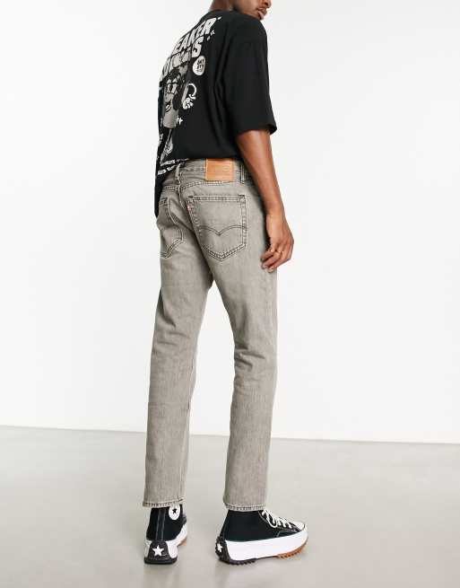 Levi's - 551z - Authentic - Jeans met rechte pasvorm in lichtgrijs met wassing