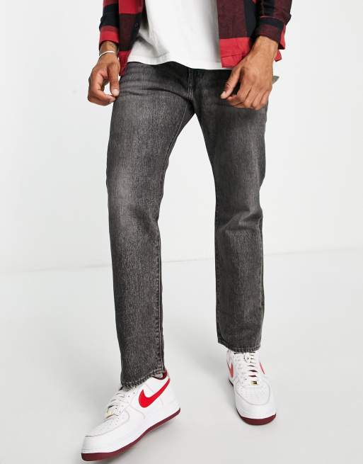 Levi's 551z straight fit jeans in black wash | ASOS