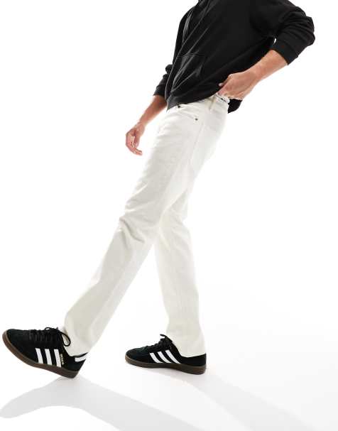 Half black half white best sale jeans mens