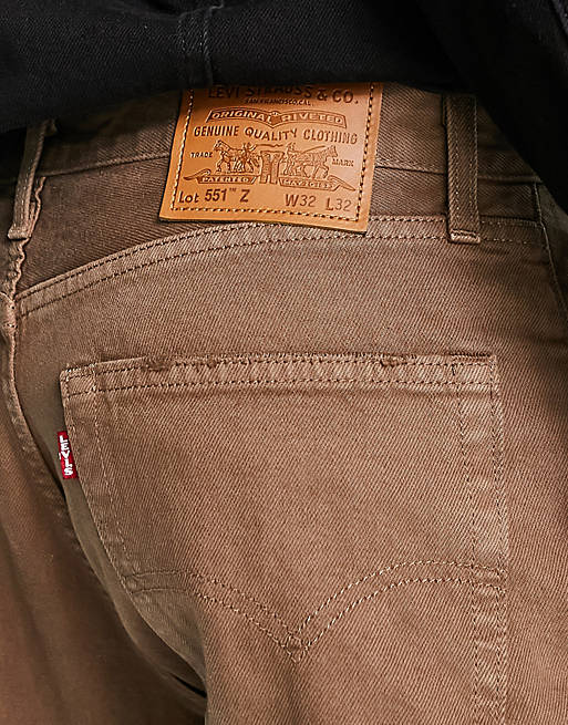 Levi's 551Z straight jeans in brown