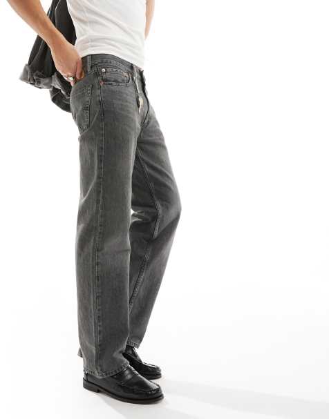 Levi's – 555 '96 – Ciemnoszare luźne jeansy z prostymi nogawkami - view 1