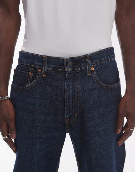 Levi's – 555 '96 – Locker geschnittene Straight Jeans in Dunkelblau , 5 von 5